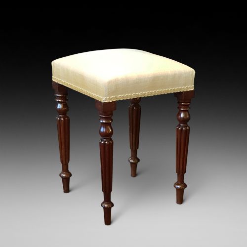 Regency Mahogany Dressing Table Stool