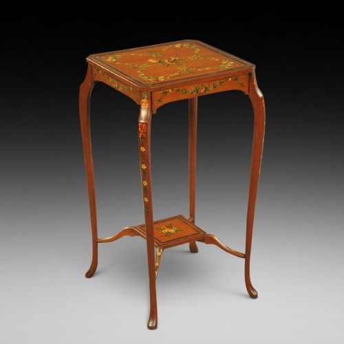 Edwardian Painted Satinwood Occasional Table,