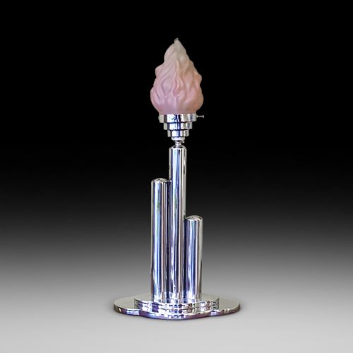 Art Deco Chrome Table Light