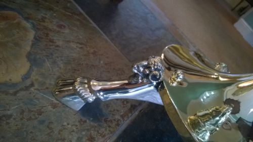 VICTORIAN BRASS EXTENDING STANDARD OIL LAMP - ADDITIONAL PHOTO 2