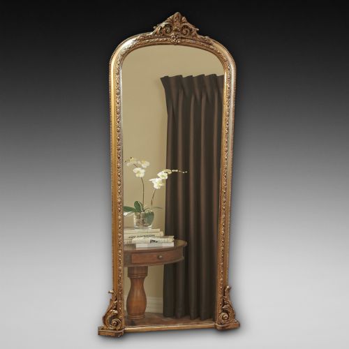 19th Century Giltwood and Gesso Framed Pier Mirror