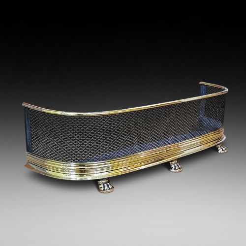 Victorian Brass and Wirework Nursery Fire Guard