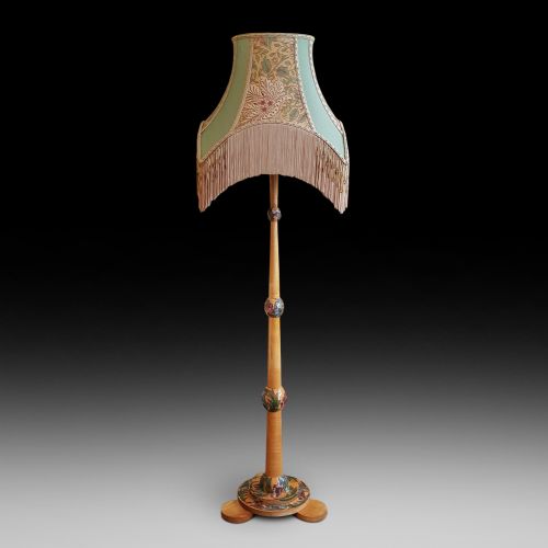 Art Deco Sycamore Standard Lamp