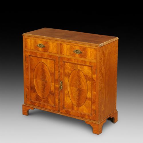 Late Victorian Satinwood Side Cabinet