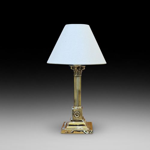 Edwardian Brass Table Lamp