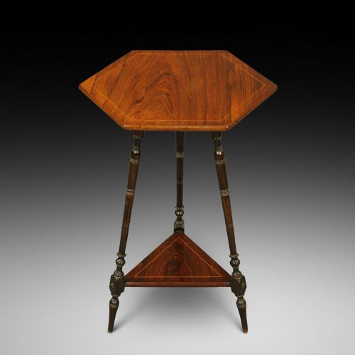 Edwardian Inlaid Rosewood Occasional Side Table