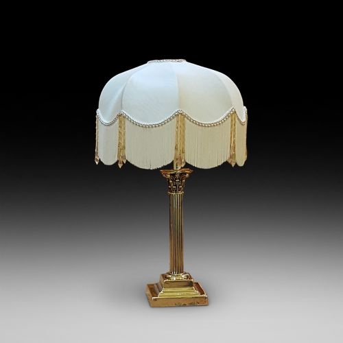 Edwardian Brass Table Lamp