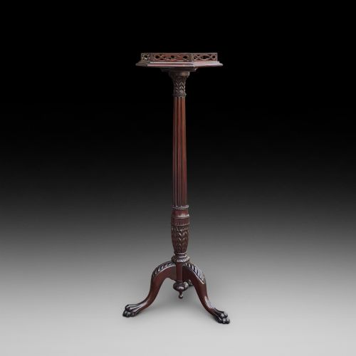 Edwardian Mahogany Torchere