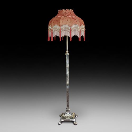 Late 19thc Brass Lamp Standard