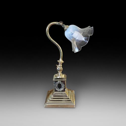Edwardian Brass Desk Lamp