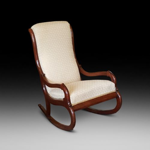 Victorian Mahogany Framed Rocking Chair