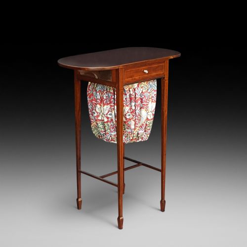 Edwardian Sheraton Revival Sewing Table