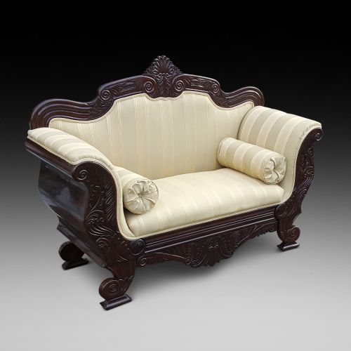 William IV Mahogany Two Seater Settee