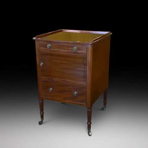 George III Mahogany Bedside Cabinet