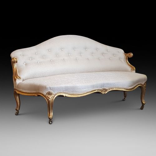 Victorian Giltwood Settee