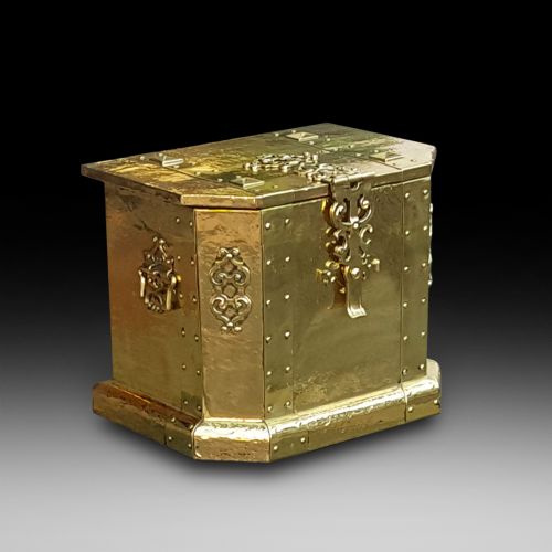 Late Victorian Brass Coal Box
