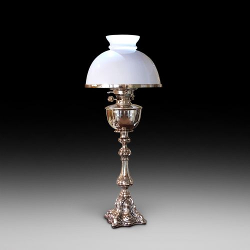 Victorian Brass Oil Lamp - Hinks and Sons