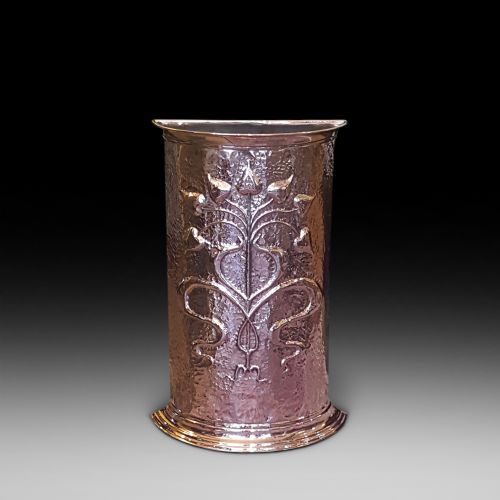 Late 19thc Arts and Crafts Copper Umbrella Stand