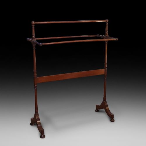 Late Victorian Mahogany Towel Rail
