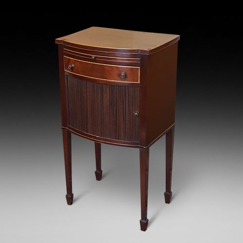 Edwardian Bow Fronted Night Stand