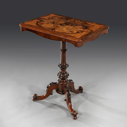 Early Victorian Marquetry Side Table