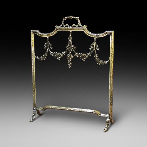 French Brass Fire Guard