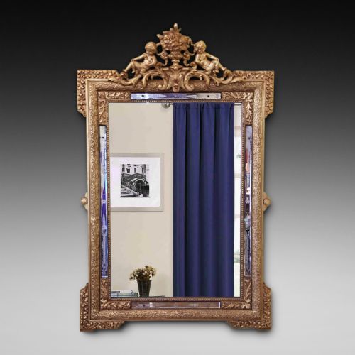 19thc Italin Gilt Frame Mirror