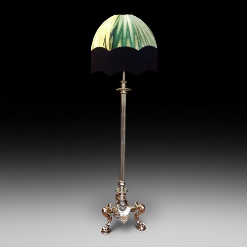 Victorian Brass Extending Standard Lamp