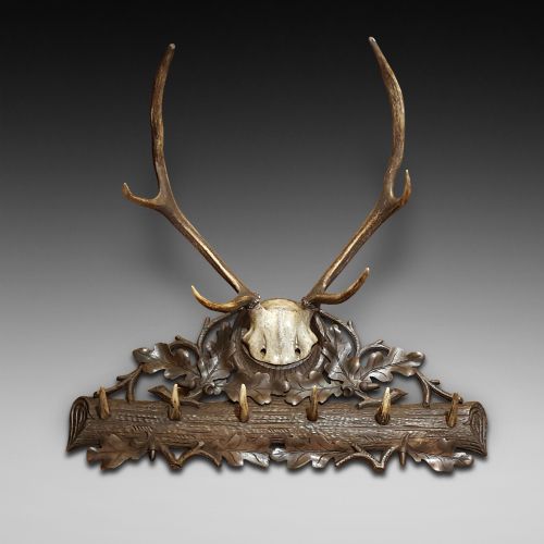 Late 19thc Black Forest Hat and Coat Rack