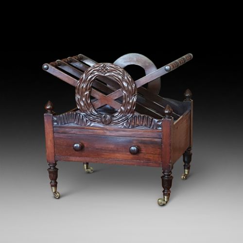Regency Rosewood Canterbury Magazine Rack