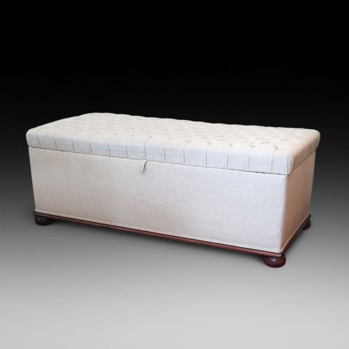 Victorian Mahogany Framed Ottoman Stool