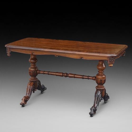 Regency Rosewood and Crossbanded Library Table