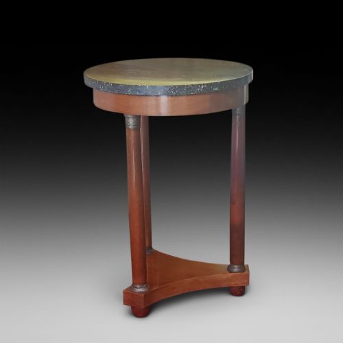 French Mahogany Empire Revival Lamp Table
