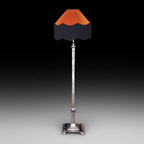 Early 20thc Brass Adjustable Standard Lamp