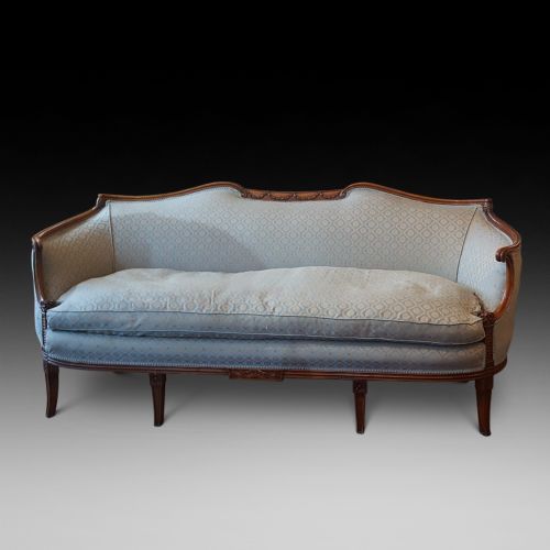 Late 19thc French Walnut Framed Sofa