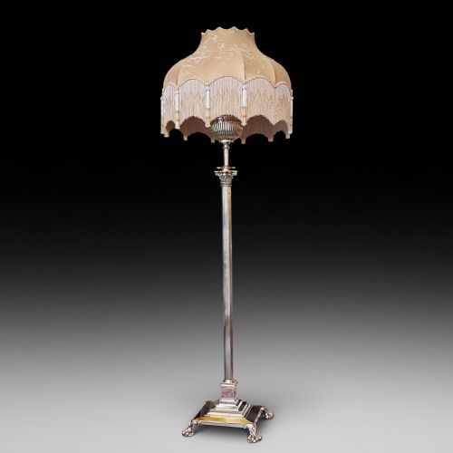 Victorian Brass Adjustable Standard Lamp