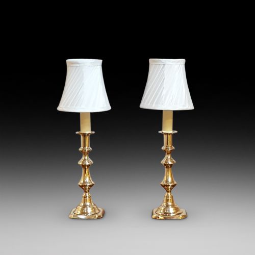 Pair of Edwardian Brass Candlesticks