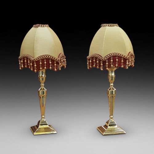 Pair of Edwardian Brass Candlesticks