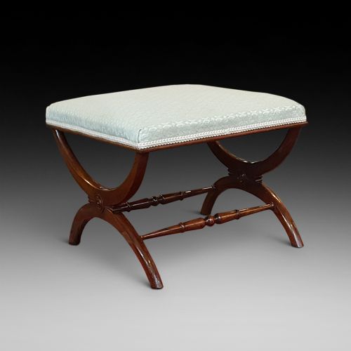 Regency Rosewood X-stretchered Stool
