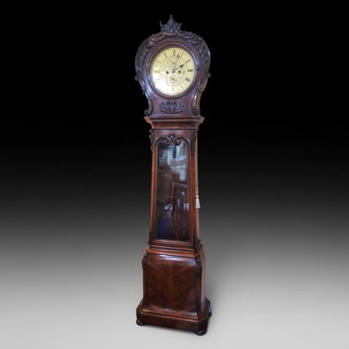 Late Regency Rosewood Longcase Clock by D.duff of Paisley