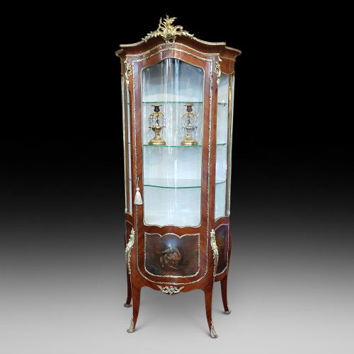 Late 19thc Vernis Martin Vitrine