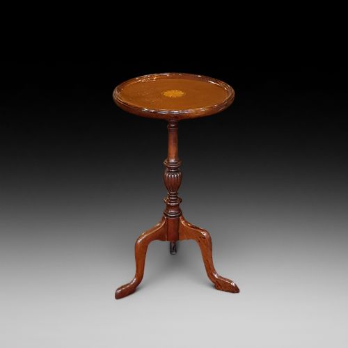 Edwardian Inlaid Mahogany Side Lamp Table