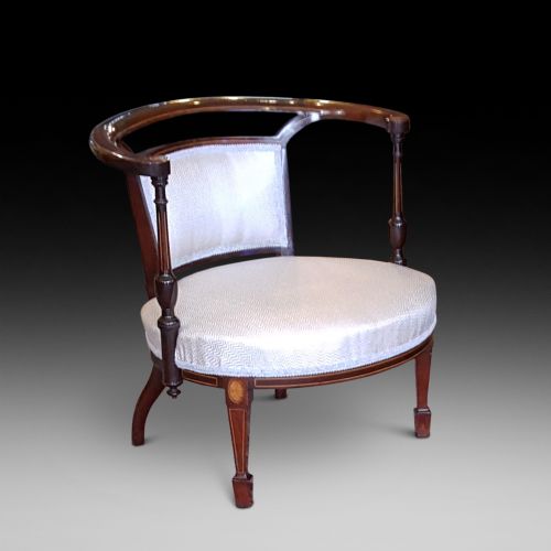 Edwardian Mahogany Childs Tub Chair