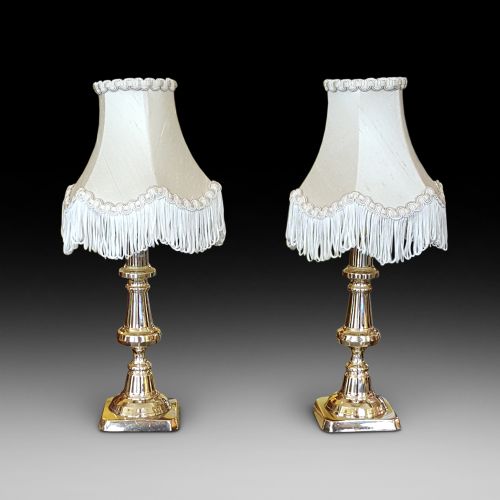 Pair of 19thc Brass Candlesticks