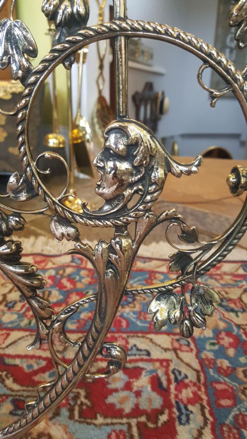 EARLY 20THC BRASS STANDARD LAMP - ADDITIONAL PHOTO 2