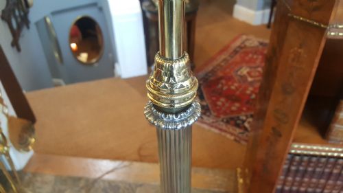 EARLY 20THC BRASS STANDARD LAMP - ADDITIONAL PHOTO 5