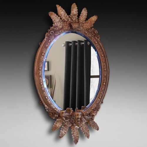 Victorian Giltwood and Gesso Oval Wall Mirror