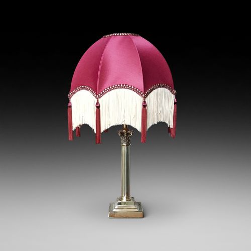 Edwardian Neoclassical Brass Table Lamp