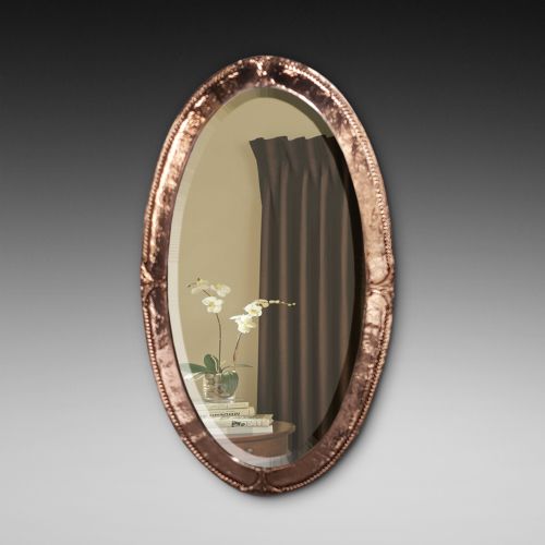 Arts and Crafts Copper Mirror