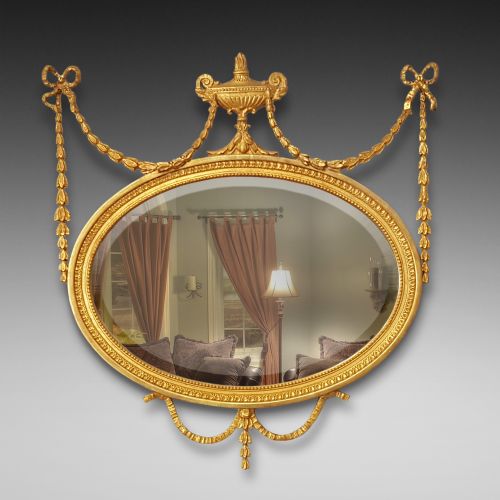 Regency Gilt Gesso Wall Mirror